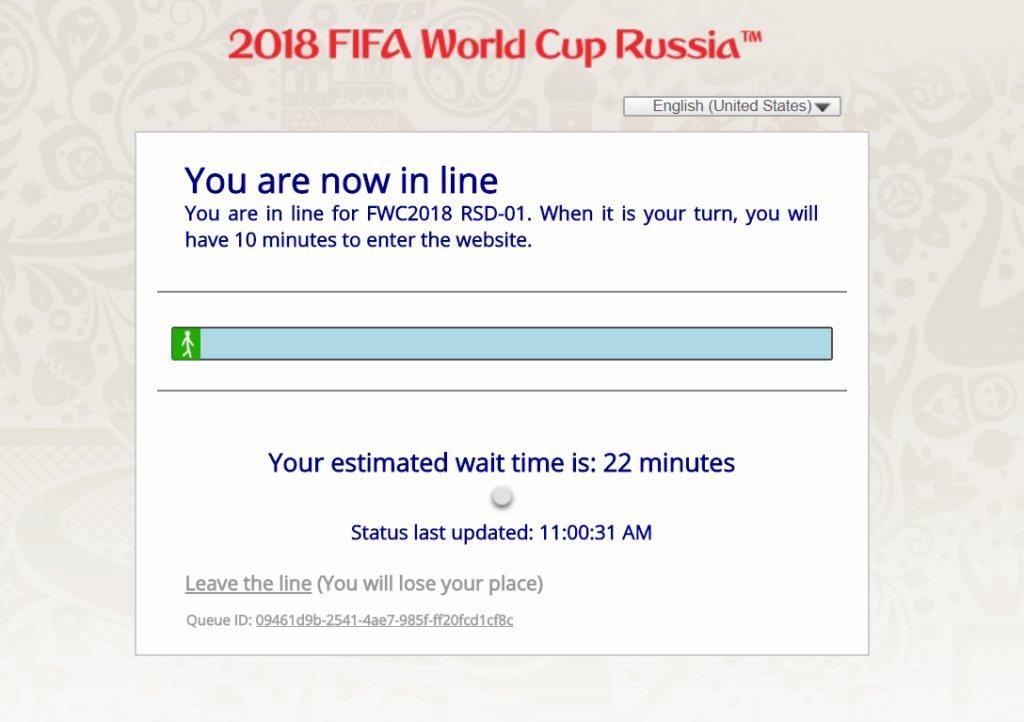 FIFA Ticketing Virtual Queue